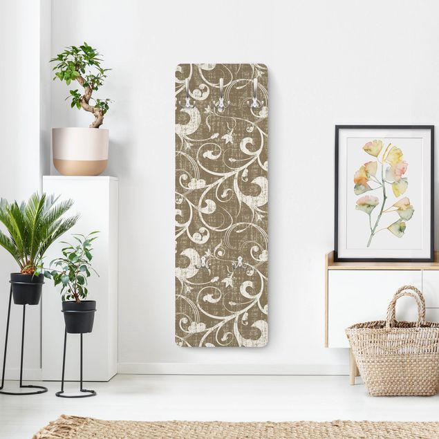Wall mounted coat rack patterns Ornament Structure