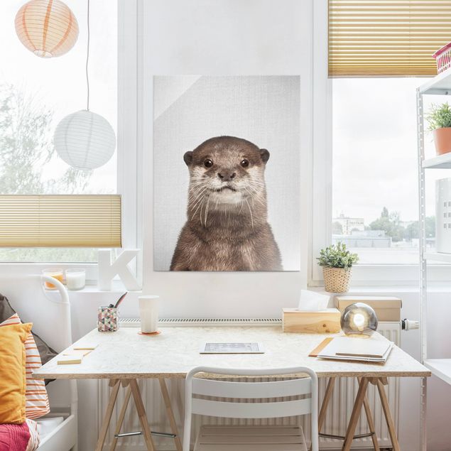 Glass prints pieces Otter Oswald