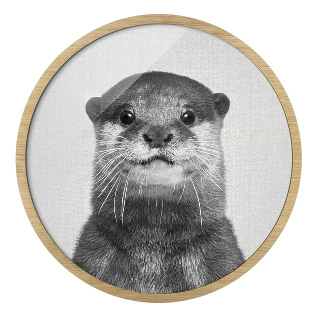 Black and white framed pictures Otter Oswald Black And White