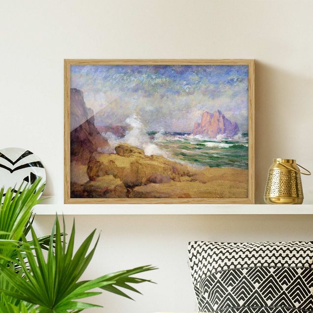 Framed beach pictures Ocean Ath the Bay Painting