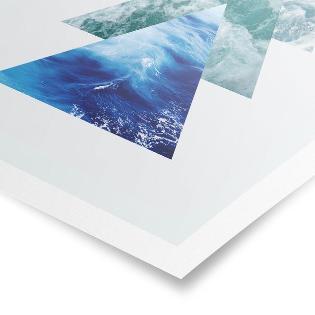 Prints modern Ocean Trianlges