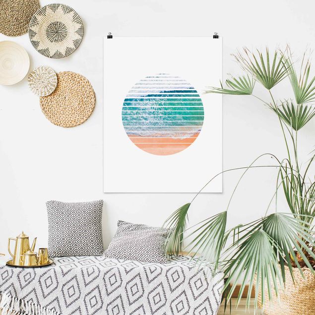 Prints landscape Ocean In A Circle