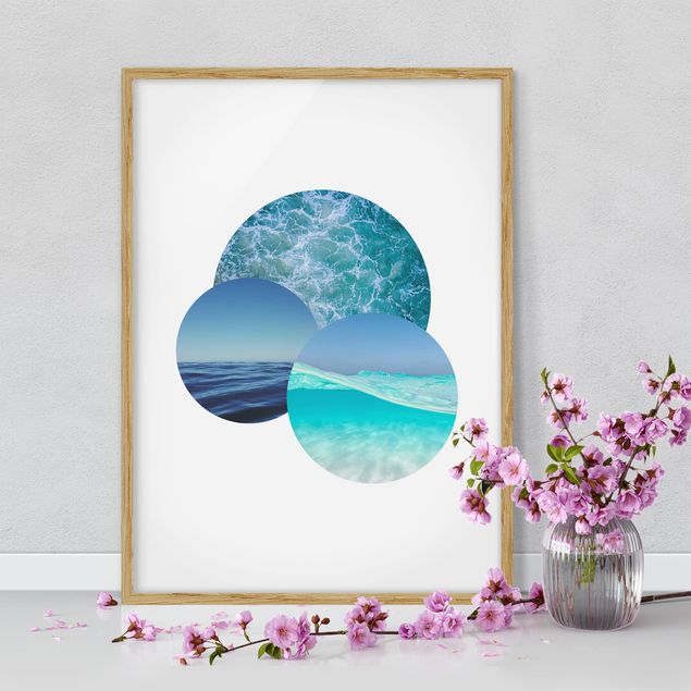 Framed beach pictures Oceans In A Circle