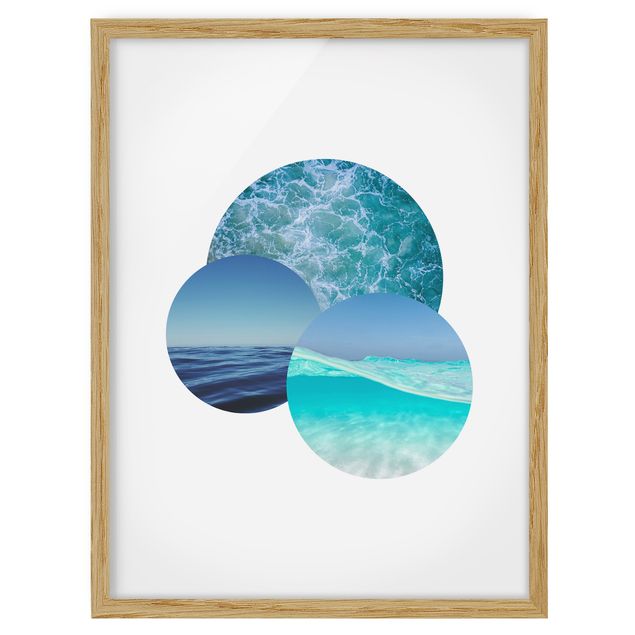 Beach prints Oceans In A Circle