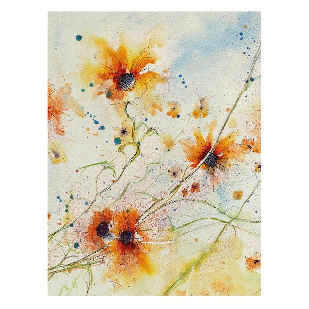 Contemporary art prints Painted Flowers