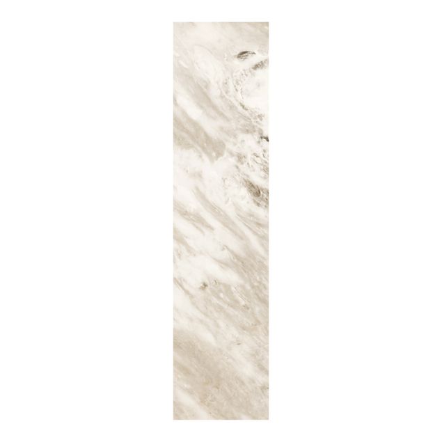 Patterned curtain panels Palissandro Marble Beige