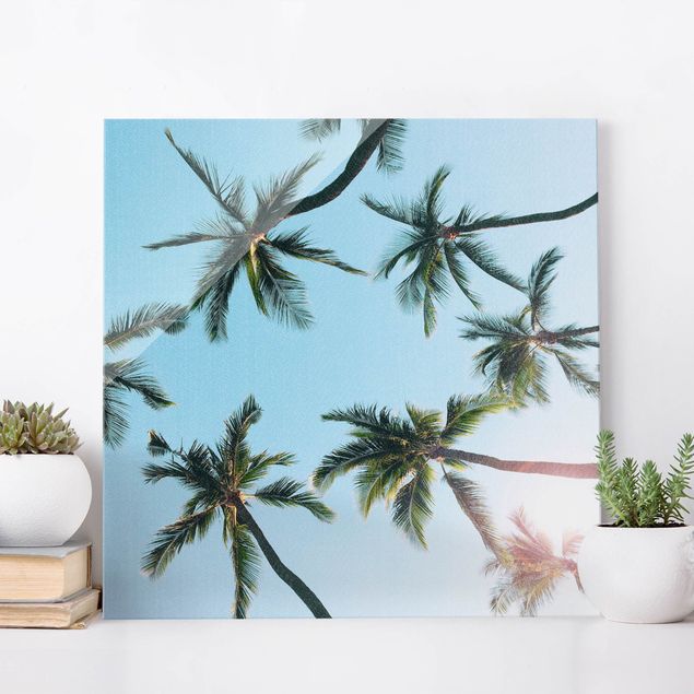 Landscape wall art Gigantic Palm Trees In The Sky