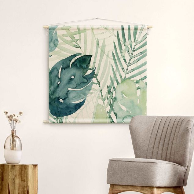 tapestry wall hanging Palm Fronds In Watercolour I