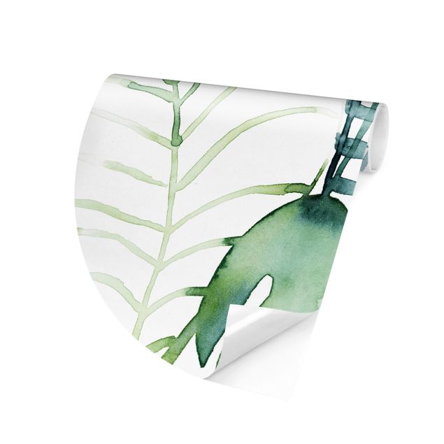Contemporary wallpaper Palm Fronds In Water Color II