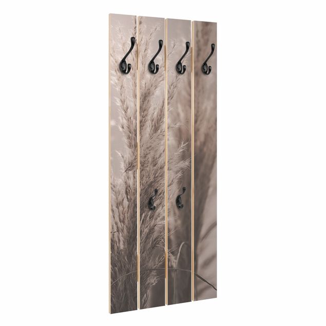 Wall mounted coat rack Pampas Grass In Late Fall