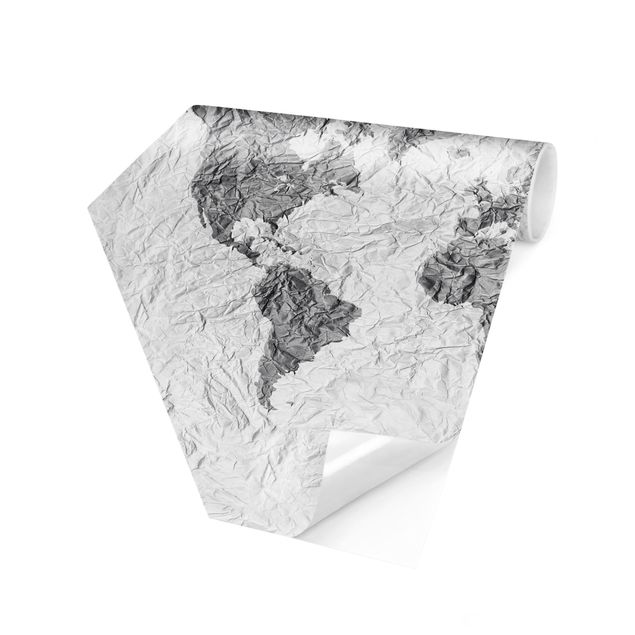 Creme wallpapers Paper World Map White Gray