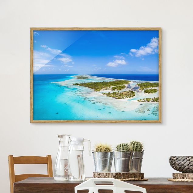 Framed beach prints Paradise On Earth