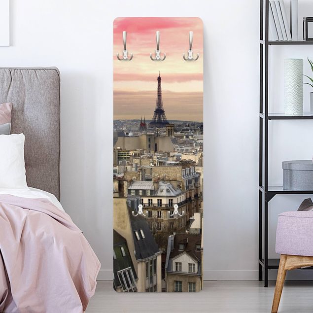 Wall mounted coat rack architecture and skylines Paris Up Close