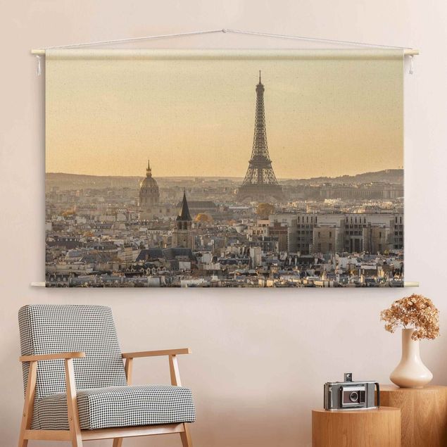 modern tapestry Paris at Dawn