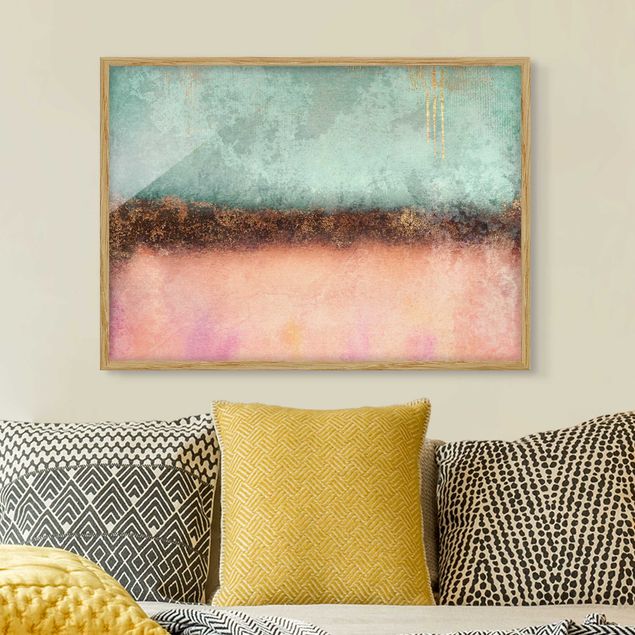 Art posters Pastel Summer With Gold