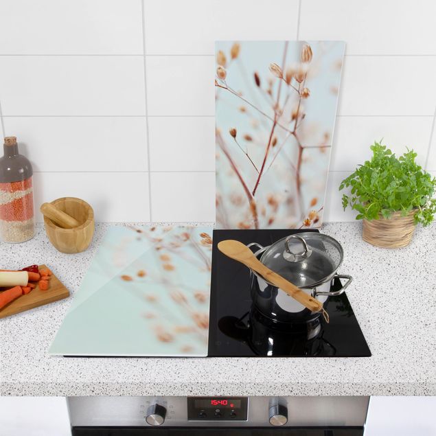 Stove top covers flower Pastel Buds On Wild Flower Twig