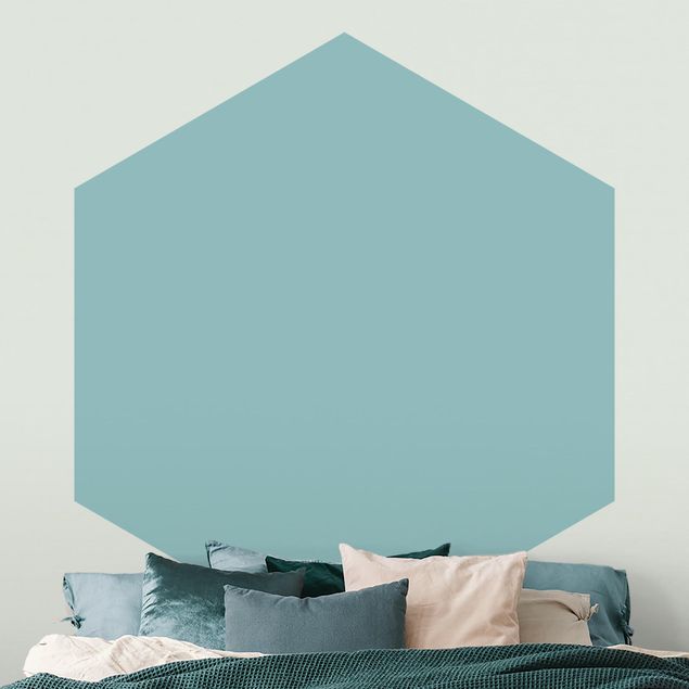 Contemporary wallpaper Pastel Turquoise