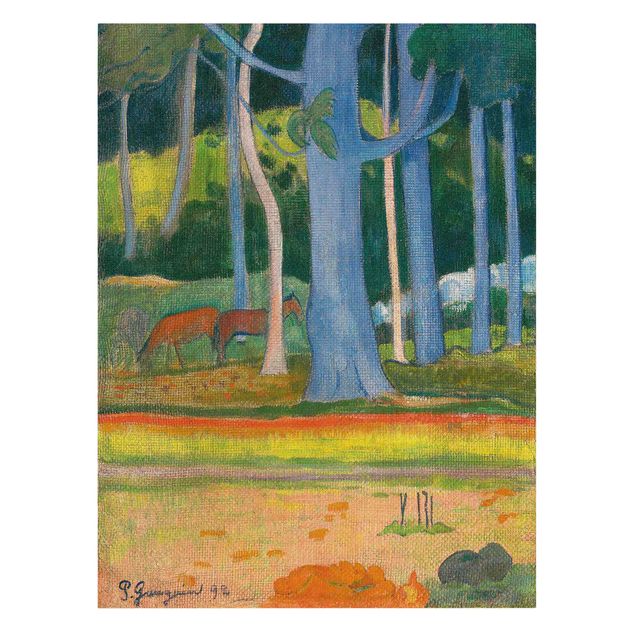 Tree print Paul Gauguin - Wooded Landscape