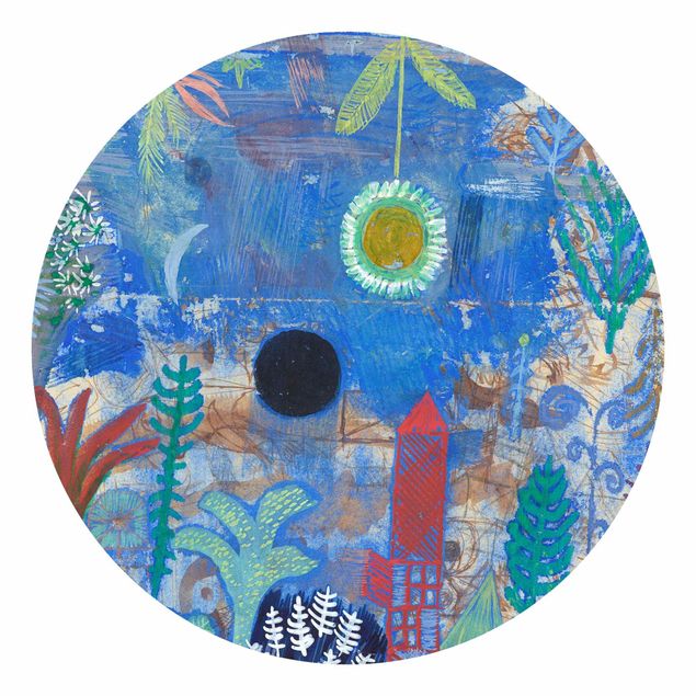 blue wall mural Paul Klee - Sunken Landscape