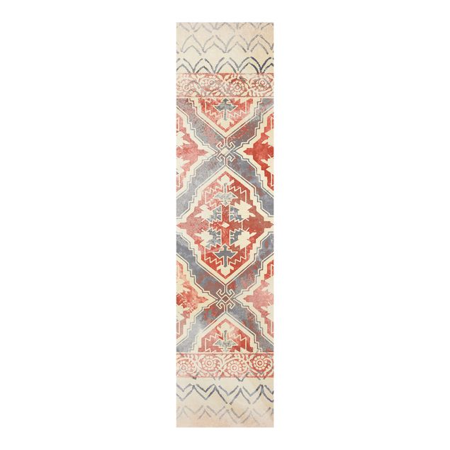 Patterned curtain panels Watercolour Bubbles In Antique Pink