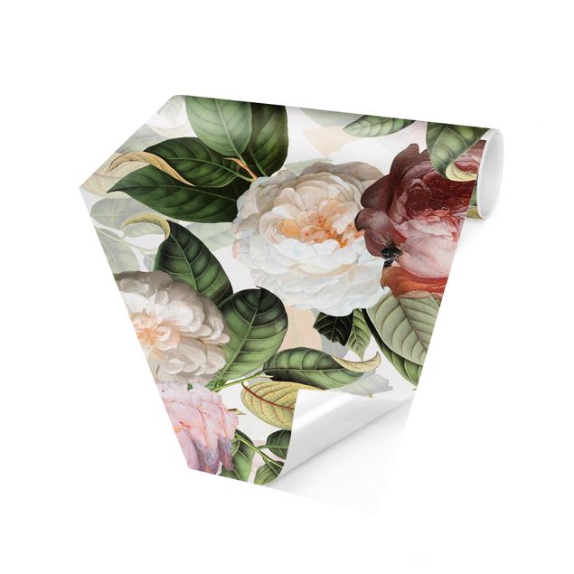 Wallpapers modern Peonies With Leaves