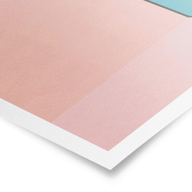 Pink art canvas Peach Coloured Thickness