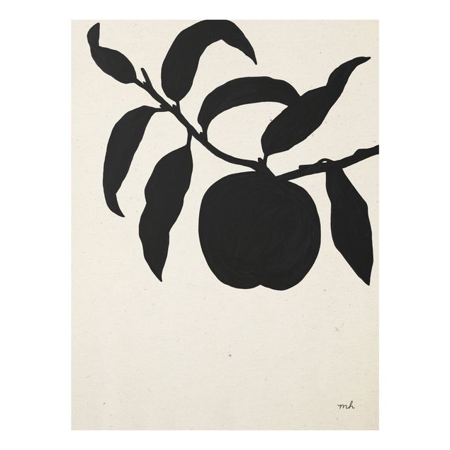 Prints black and white Peach branch II