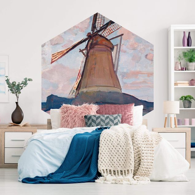 Modern wallpaper designs Piet Mondrian - Windmill