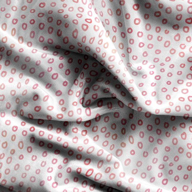 Patterned curtains Pink Watercolour Dots