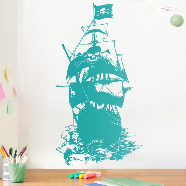 Nursery decoration Pirate Ship Front