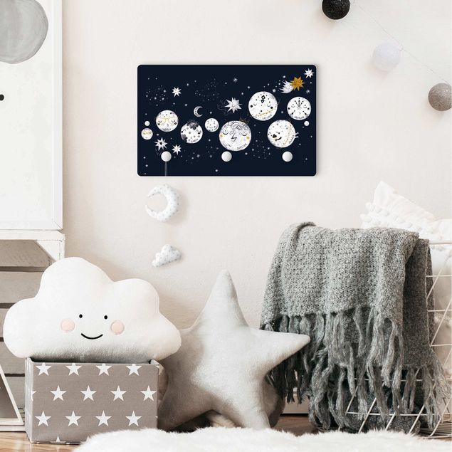 Wall mounted coat rack Party Of Planets
