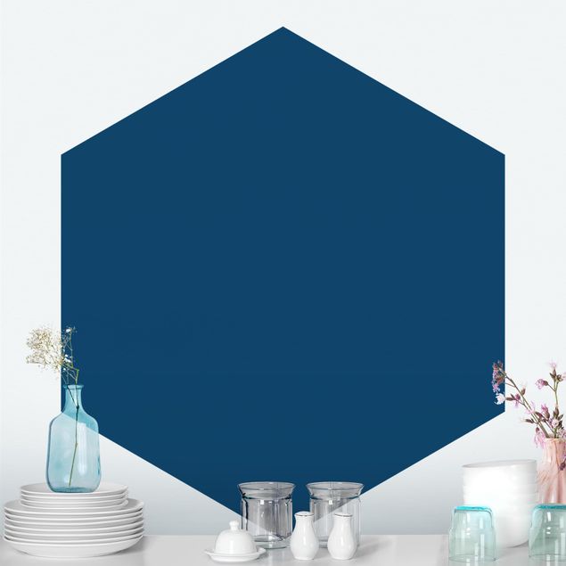 Contemporary wallpaper Prussian Blue