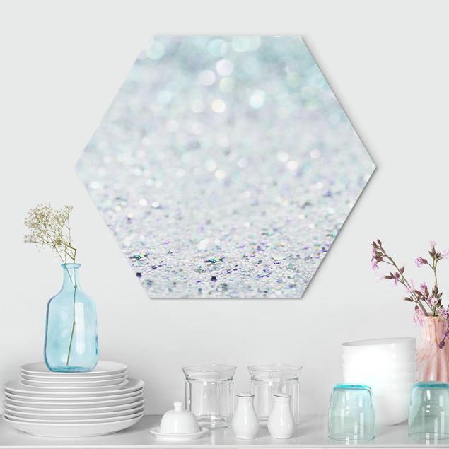 Kitchen Princess Glitter Landscape In Mint Colour