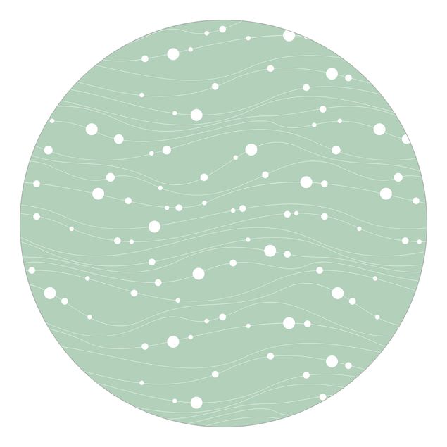 Wallpapers patterns Dots On Wave Pattern In Front Of Mint