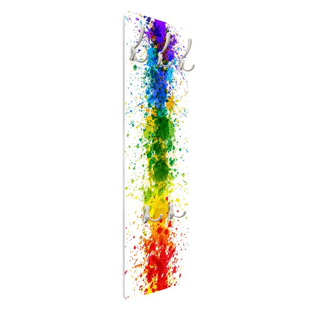 Wall coat hanger Rainbow Splatter