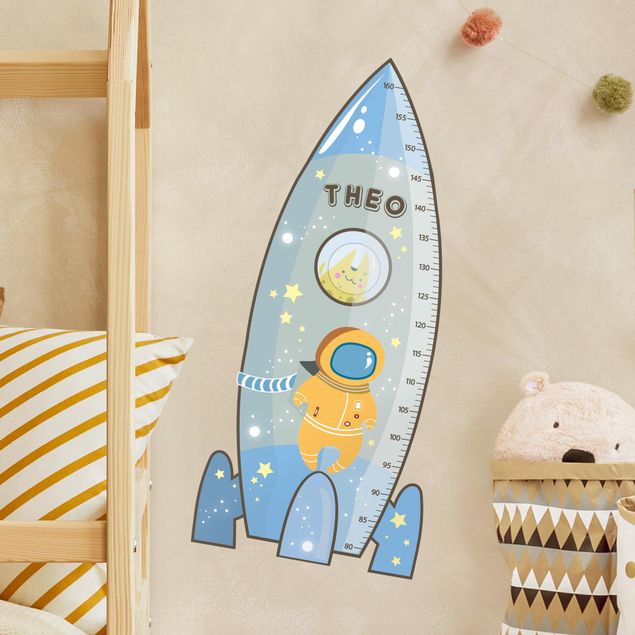 Universe wall stickers Rocket blue with custom name