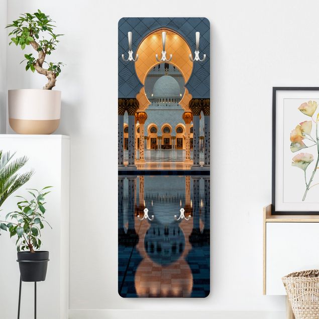 Wall mounted coat rack architecture and skylines Reflections In The Mosque