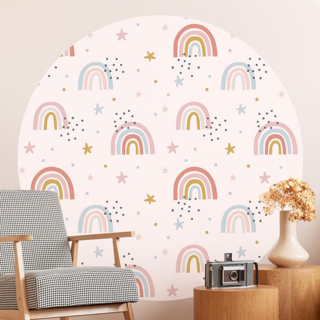 Wallpapers mountain Rainbow World With Stars And Dots