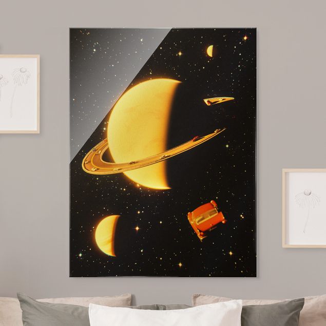 Vintage posters Retro Collage - The Rings Of Saturn