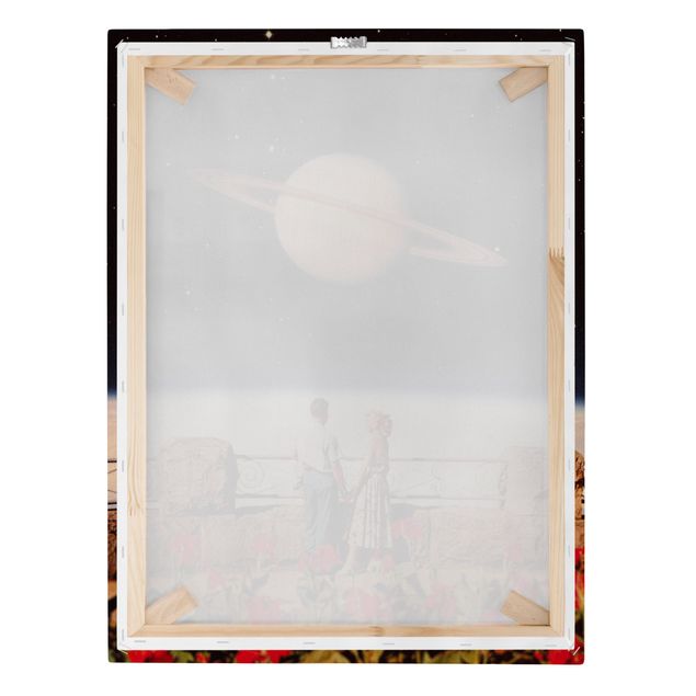 Wall art prints Retro Collage - Love In Space
