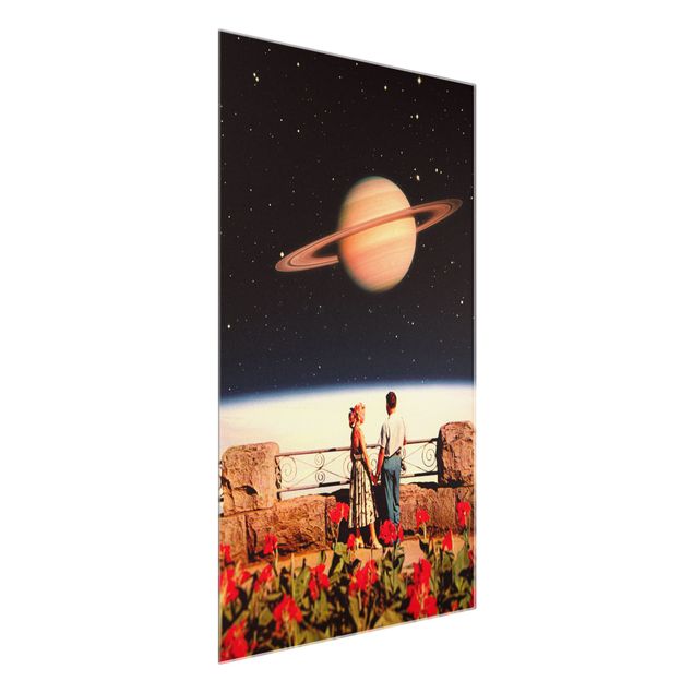 Prints floral Retro Collage - Love In Space
