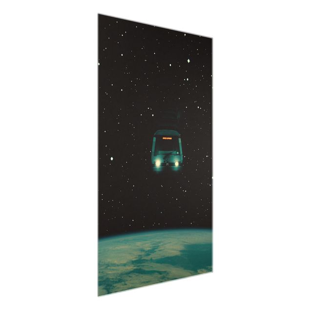 Automotive wall art Retro Collage - Space Express