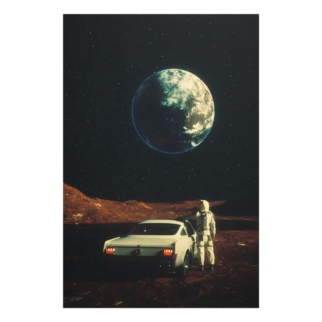 Black prints Retro Collage - Far Away From Home
