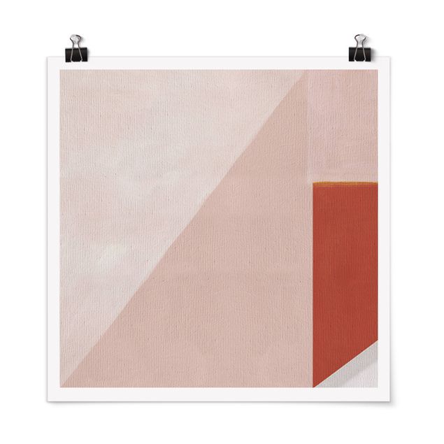 Posters abstract Pink Geometry