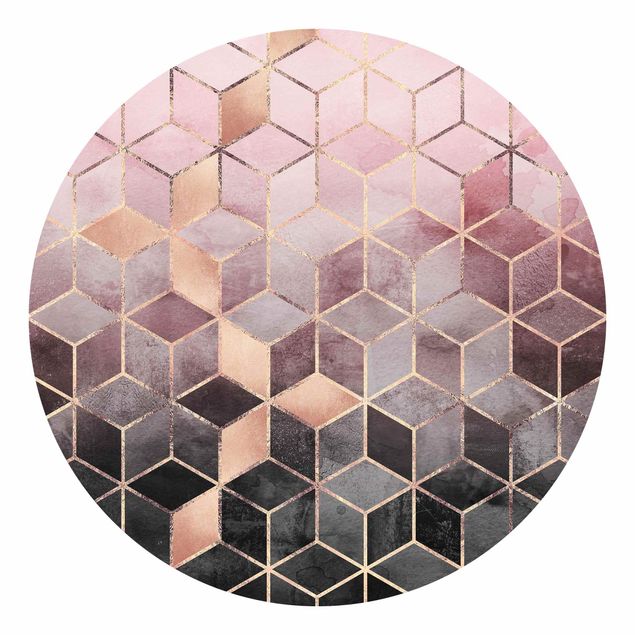 Wallpapers patterns Pink Grey Golden Geometry