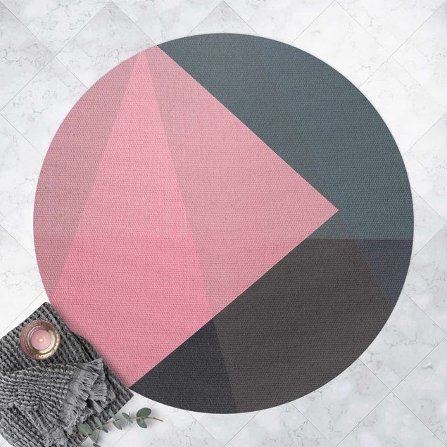 outdoor mat Pink Transparency Geometry