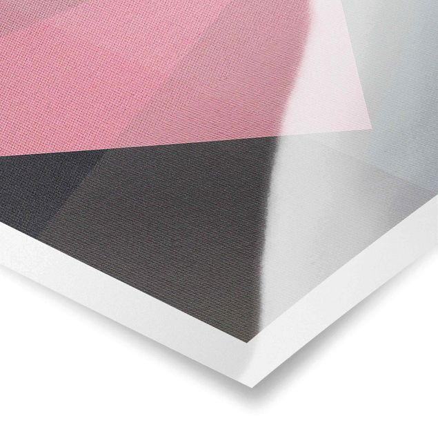 Prints Pink Transparency Geometry