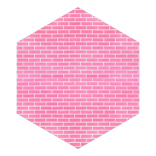 Pink aesthetic wallpaper Pink Brick Wall