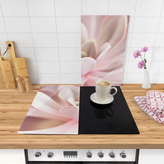 Stove top covers flower Light Pink Succulent Flower