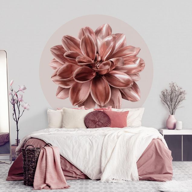 Wallpapers rose Rosé Golden Dahlia In Metallic